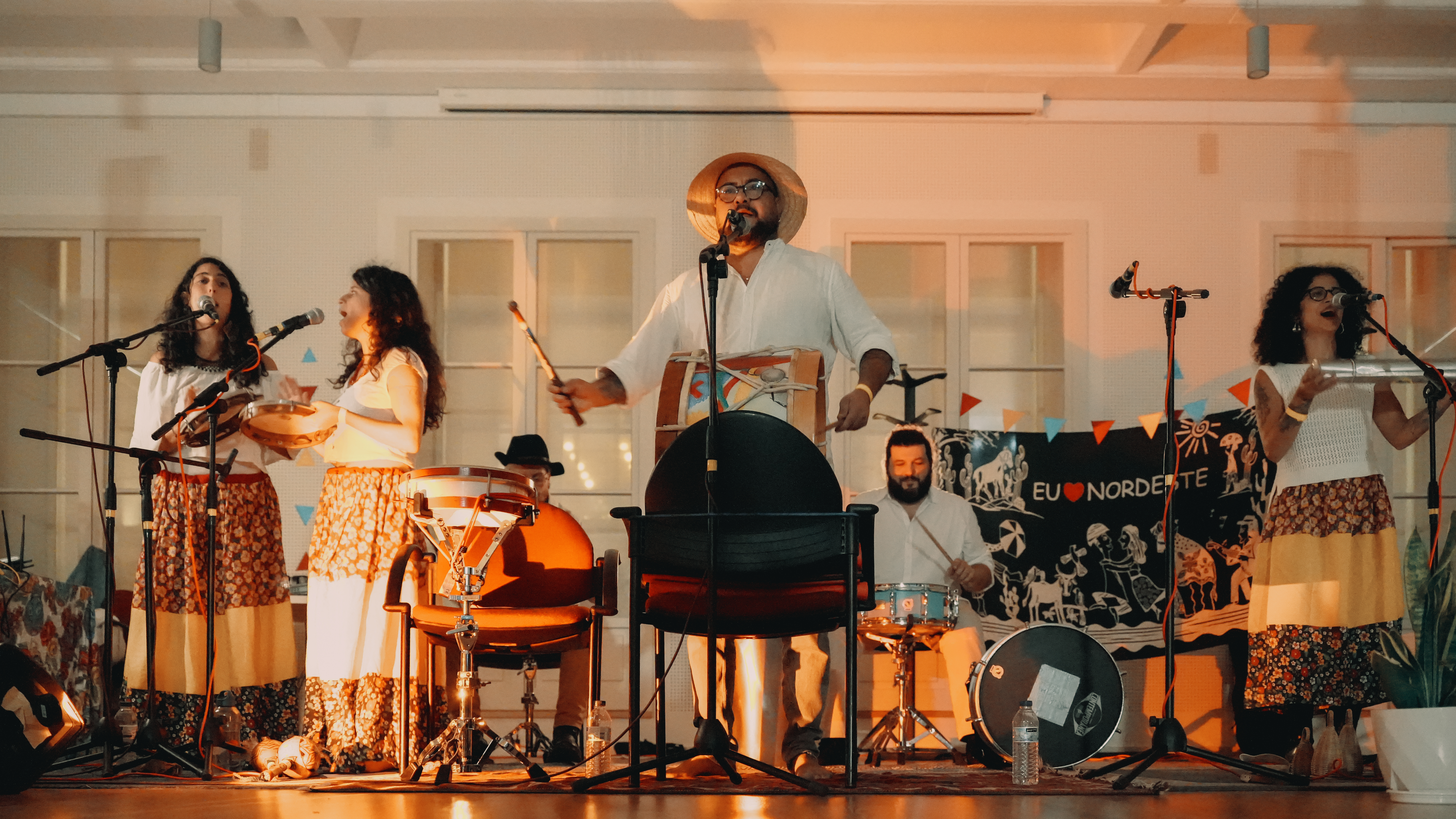 Apresentação do grupo em palco